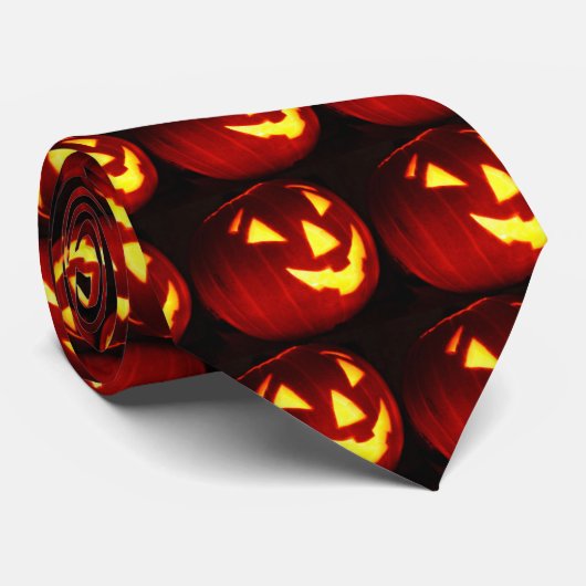 Jack O Lantern Stropdas (Opgerold)