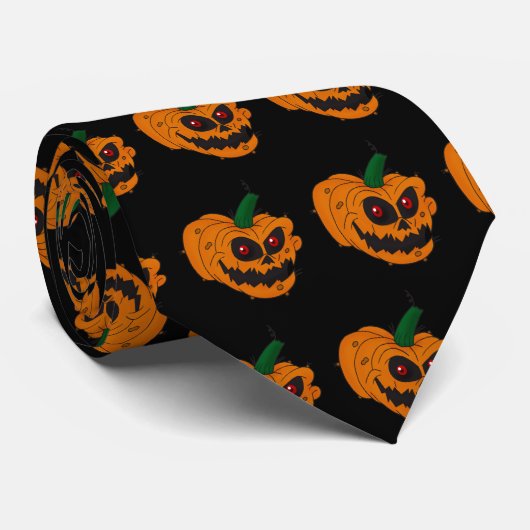 Jack-O-Lantern stropdas (Opgerold)
