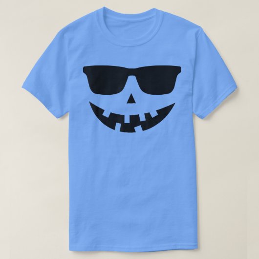 Jack O Lantern Sunglasses Pumpkin Funny Halloween T-shirt (Design voorkant)