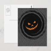 Jack O Lantern Swirl Briefkaart (Voorkant / Achterkant)