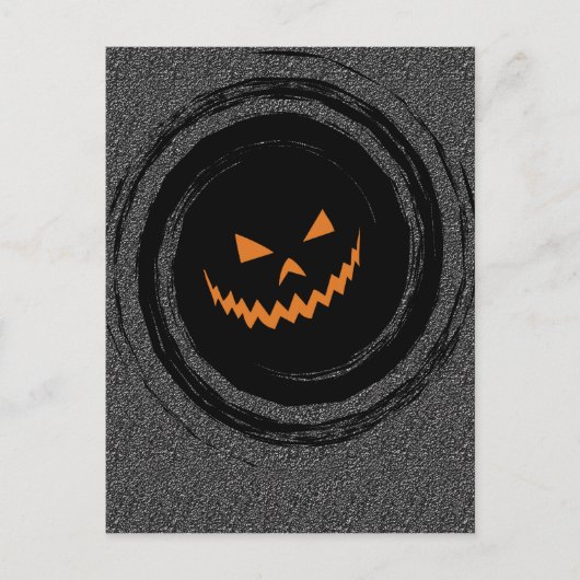 Jack O Lantern Swirl Briefkaart (Voorkant)