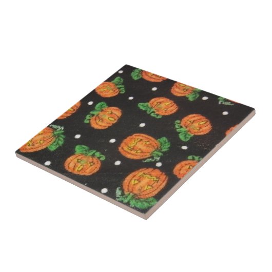 Jack O' Lantern Tegeltje (Zijkant)