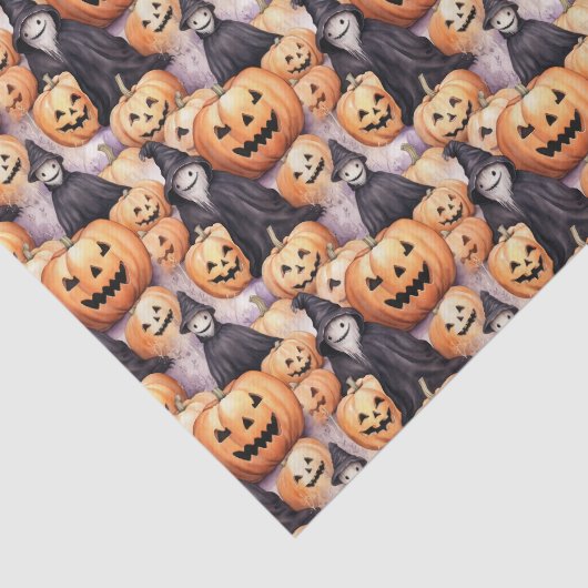 Jack O Lantern Tissuepapier (Detail)