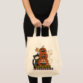 Jack-O-Lantern Totem Halloween Treat Bag Tote Bag (Voorkant (product))