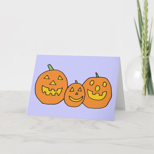 Jack-o'-Lantern Trio kaart (Voorkant)