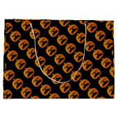 Jack o Lantern Unhappy Face Halloween Pumpkin, ZSG Groot Cadeauzakje (Achterkant)