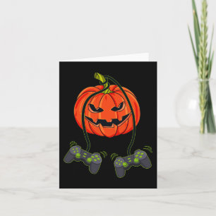 Jack O Lantern Video Gamer Controllers Halloween B Kaart