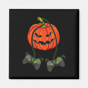 Jack O Lantern Video Gamer Controllers Halloween B Magneet
