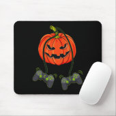 Jack O Lantern Video Gamer Controllers Halloween B Muismat (Met muis)