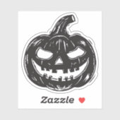 Jack-o'-lantern vinyl sticker (Vel)