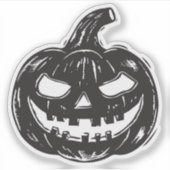 Jack-o'-lantern vinyl sticker (Voorkant)