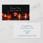 Jack-O-Lantern Visitekaartje (Voorkant / Achterkant)