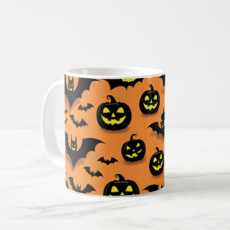 Jack-O'-Lantern & Vleermuizen Halloween Koffiemok