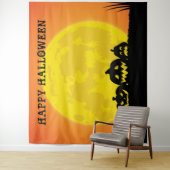Jack o' Lantern Volle Maan Halloween Wandkleed (In situ)