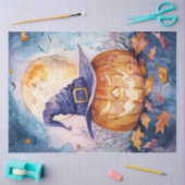 Jack-o'-Lantern Volle Maan Waterverf Decoupage Tissuepapier (Craft)