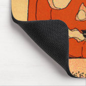 Jack O Lantern Witch Black Cat Halloween Muismat (Hoek)