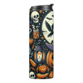 Jack-O'-Lantern Witch Halloween Thermal Tumbler Thermosbeker (Gedraaid links)
