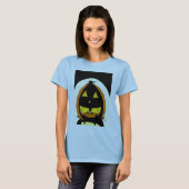 Jack o' Lantern Womens Baby Doll T-Shirt (Voorkant volledig)