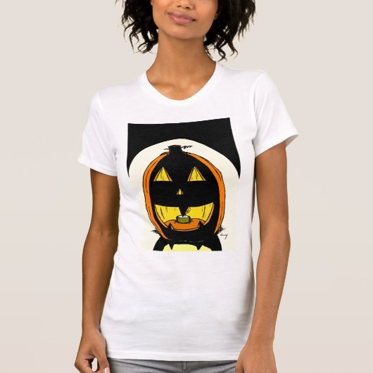 Jack o' Lantern Womens Casual Scoop T-Shirt (Voorkant)