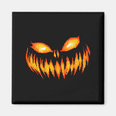 Jack O Lantern Y Carved Pumpkin Face Halloween Cos Magneet (Voorkant)