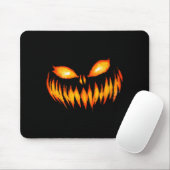 Jack O Lantern Y Carved Pumpkin Face Halloween Cos Muismat (Met muis)