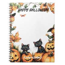 Jack o Lantern, zwarte katten en vogelverschrikker