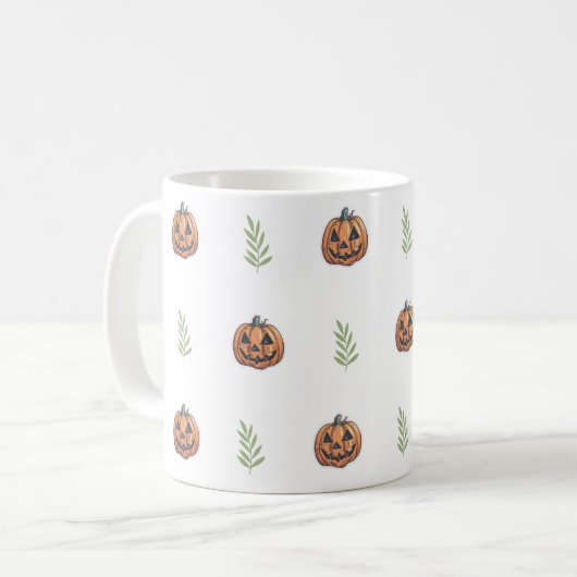 Jack O' LanternHappy Halloween Koffiemok (Voorkant links)