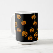 Jack O' Lanterns achtergrond Koffiemok (Voorkant links)