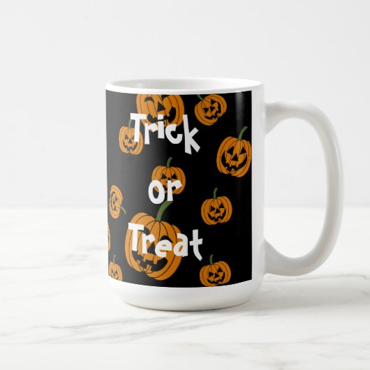 Jack O' Lanterns achtergrond Koffiemok (Rechts)