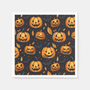 Jack-O-Lanterns en Halloween vleermuizen Servet