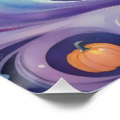 Jack-O'-Lanterns en vriendelijke fantomen in de ru Perfect Poster (Hoek)