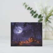 Jack O' Lanterns Halloween Briefkaart (Staand voorkant)