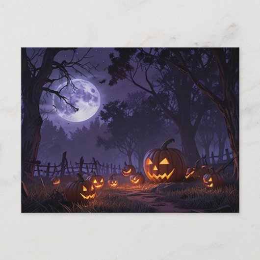 Jack O' Lanterns Halloween Briefkaart (Voorkant)