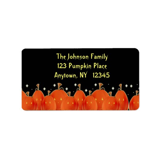 Jack-o-Lanterns Label (Voorkant)
