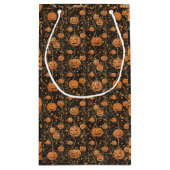 Jack-o-Lanterns op de Vine Gift Bag Klein Cadeauzakje (Achterkant)