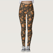 Jack-o-Lanterns op de Vine Halloween Leggings (Voorkant)