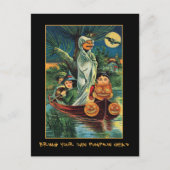 Jack O Lanterns op Water  Halloween Bloody Uitnodiging Briefkaart (Voorkant)