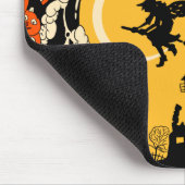 Jack o' Lanwinding en vliegende heks Muismat (Hoek)