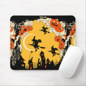 Jack o' Lanwinding en vliegende heks Muismat (Met muis)