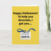 Jack O. Lanyard - Halloween Kaart (Voorkant)