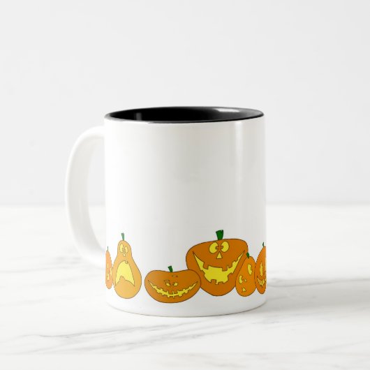 Jack-O-Mok Tweekleurige Koffiemok (Voorkant links)