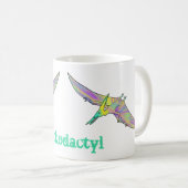 Jack odactyl Kleurrijke Pterodactylus Dinosauriër Koffiemok (Voorkant rechts)