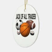 Jack of all trades keramisch ornament (Links)