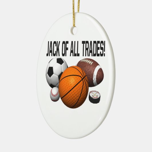 Jack of all trades keramisch ornament (Links)