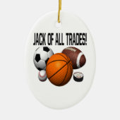 Jack of all trades keramisch ornament (Voorkant)
