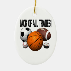 Jack of all trades keramisch ornament