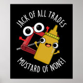 Jack of All Trades Mosterd van Niemand Donker BG Poster (Voorkant)