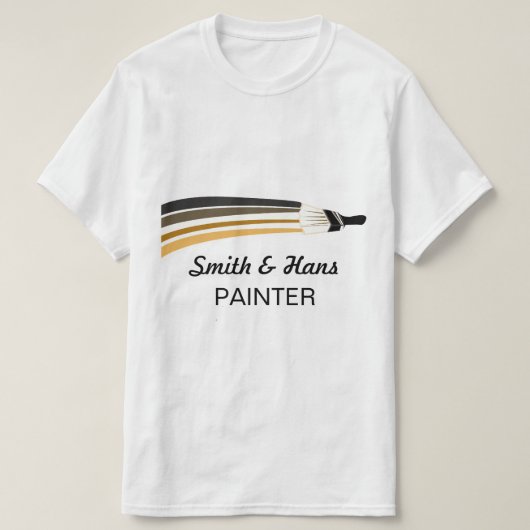 Jack-of-all-Trades Paint Brush House Painter T-shirt (Design voorkant)