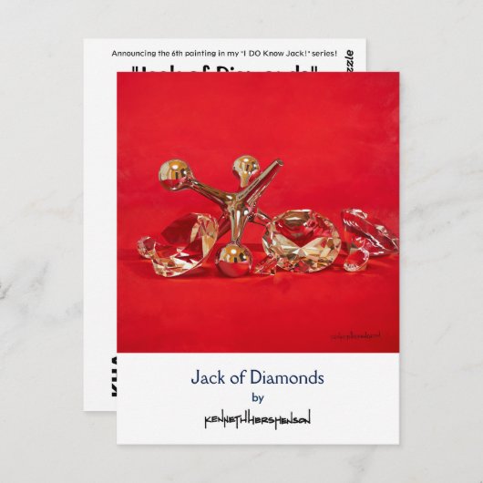 Jack of Diamonds, Briefkaart (Voorkant / Achterkant)
