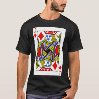 Jack of Diamonds Kaart T-Shirt Poker Player